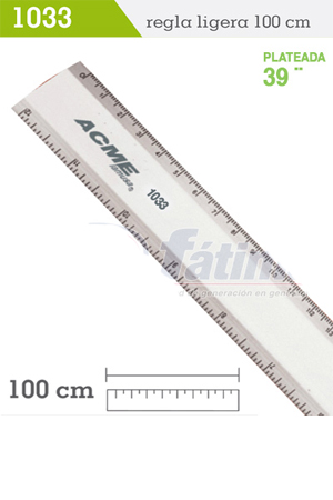 REGLA SECRETARIAL ALUM. 100CMS.1033 ACME 908203