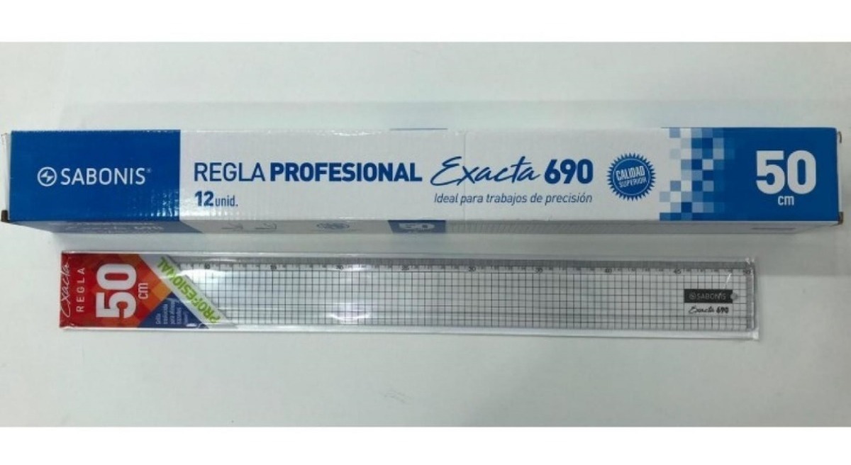 REGLA PROF.PLAST.50CMS   690     SABONIS 858474 EXACTA,PROFEC