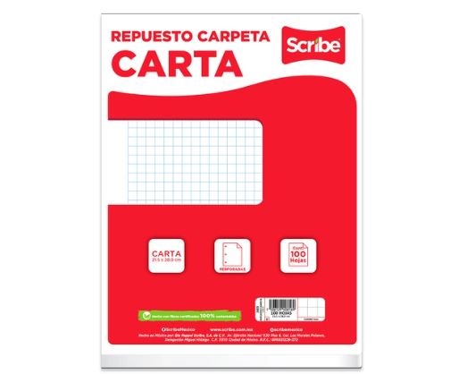 BLOCK CARTA CUADRO 7  100H 3PERF.  S3403