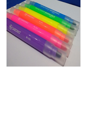 MARCATEXTO 350 VERDE    BORRABLE SABONIS 435040 RE-350 <PUNTA