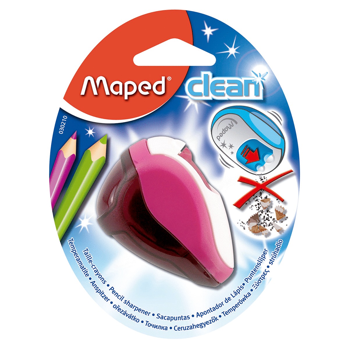 SACAPUNTA ESCOLAR PLAST.C/DEPOSITO CLEAN 447797 44779 MAPED P