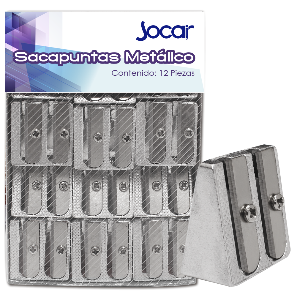 SACAPUNTA ESCOLAR METALICO 2 USOS  JOCAR 922293 SACM02