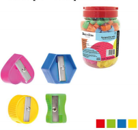 SACAPUNTA ESCOLAR PLAST.COL. SURT. SK150 968559 (REDONDO,HEXA