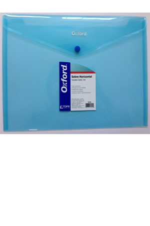 SOBRE T/O C/BOTON AZUL  HORZ.F454A OXFOR