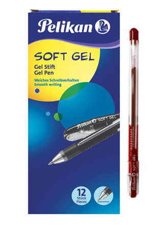 BOLIGRAFO MED. SOFT GEL ROJO     PELIKAN 963635