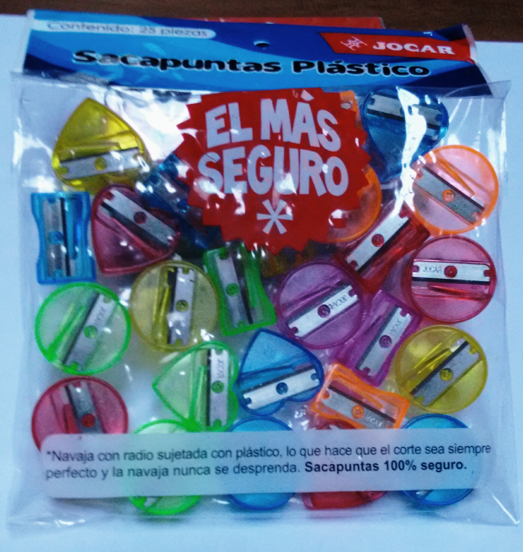 SACAPUNTA ESCOLAR PLAST.C/25 TRASL.JOCAR 473267 SPB01T MODELO