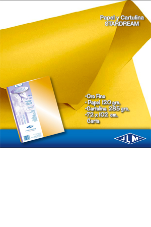 PAPEL CTA STARDREAM ORO FINO  C/100H JLM 755888 2161-6-29 120
