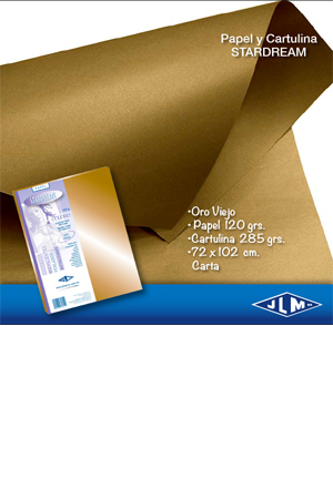 PAPEL CTA STARDREAM ORO VIEJO C/100H JLM 753112 2161-6-17