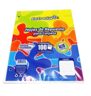 BLOCK CARTA RAYA      100H 3PERF.ESTRELL