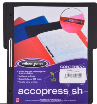 CARPETA C/BROCHE CTA NEGRO    MC/NP ACCO P0943/5230