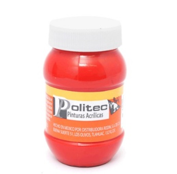 PINTURA ACRILICA 100ML ROJO   C/06 POLIT