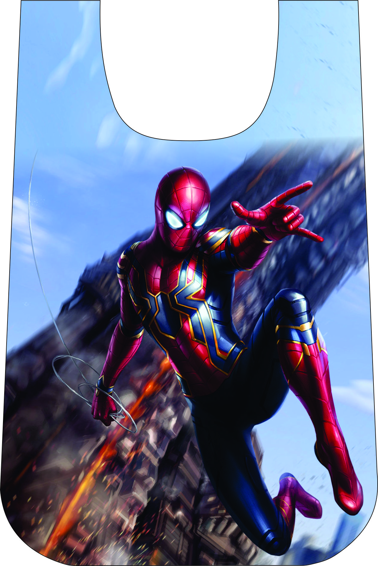 MANDIL INFANTIL PLAST.T/CAMIS.SPIDER MAN