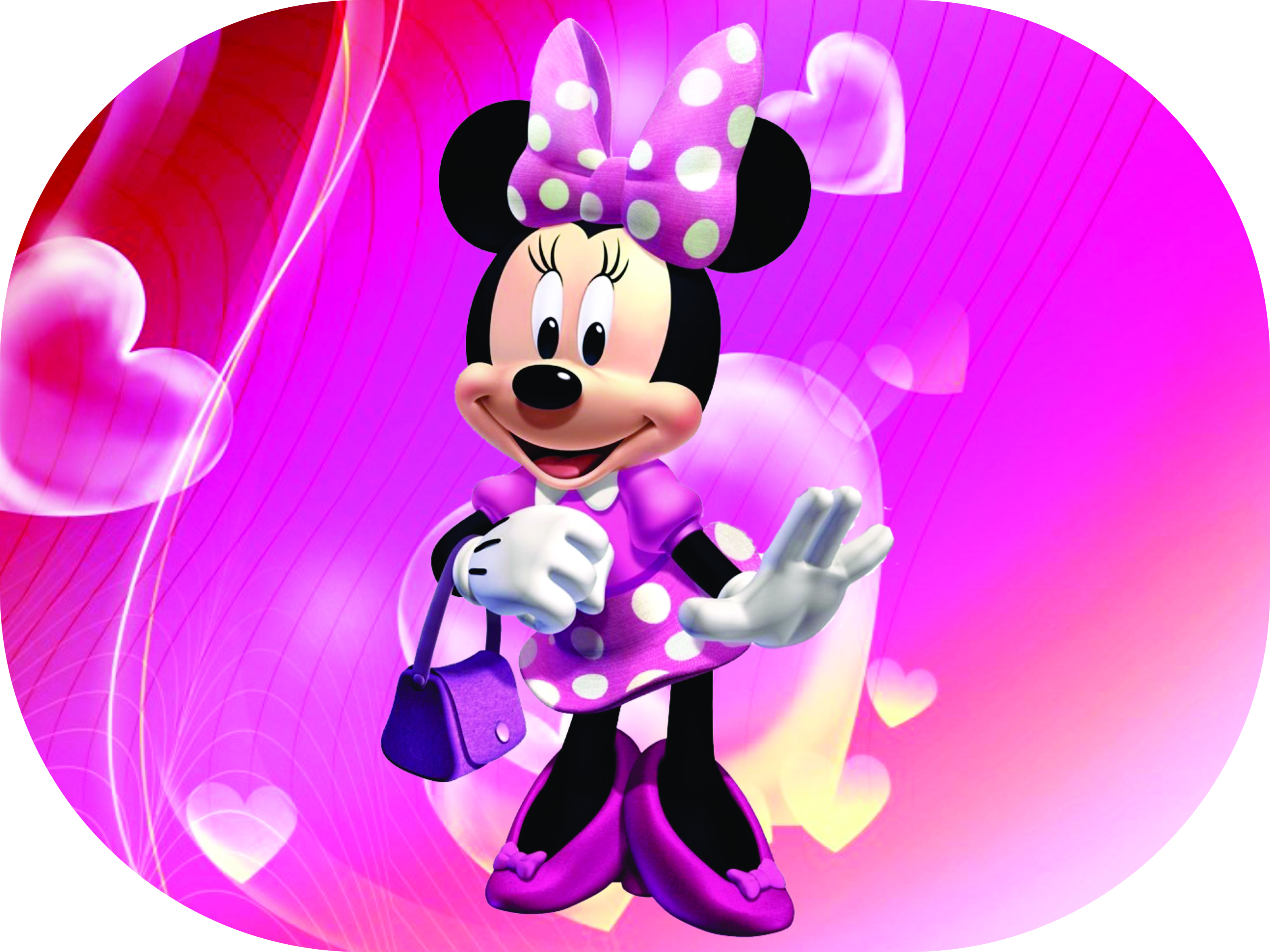 TAPETE PLAST. P/ALIMENTOS MINNIE MOUSE