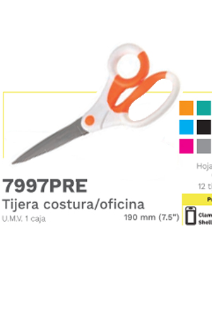 TIJERA P/COSTURA-OFIC.  7.5"   BARRILITO 979975 7997PRE