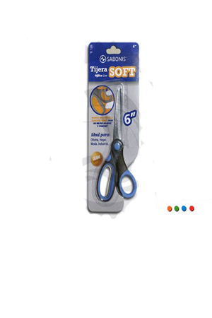 TIJERA P/OFICINA 6"   SOFT TI-126 SABONI