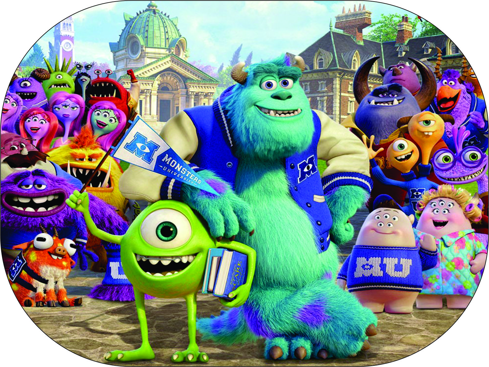 TAPETE PLAST. P/ALIMENTOS MONSTER UNIVER (MONSTER UNIVERSITY)