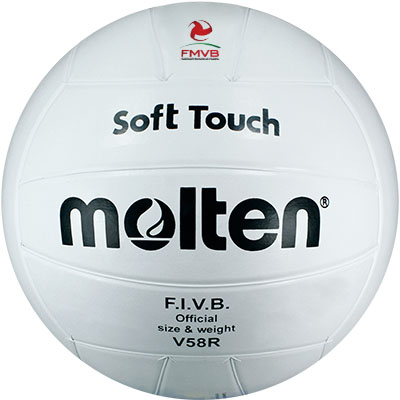 BALON VOLEIBOL MOLTEN V58R BCO/NGO    #5