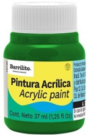 PINTURA ACRILICA  37ML VERDE PAS.BARRILI