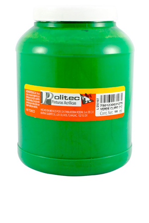 PINTURA ACRILICA 1LT   VERDE CL. POLITEC