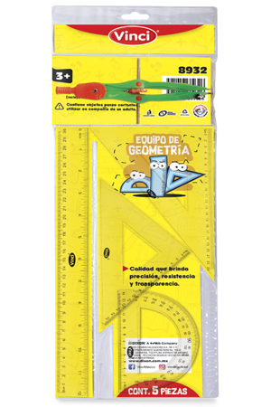JUEGO DE GEOM.CHIC.ESTAND.ESC.5005 DIXON