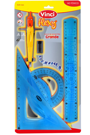 JUEGO DE GEOM.GDE. FLEXIB.PRC.     VINCI