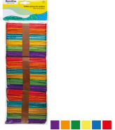 PALITOS MAD.PLANO COLOR C/150      W001C