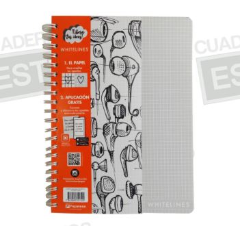 CUAD.PROF.100H WHITELINES  C-5    ESTILO