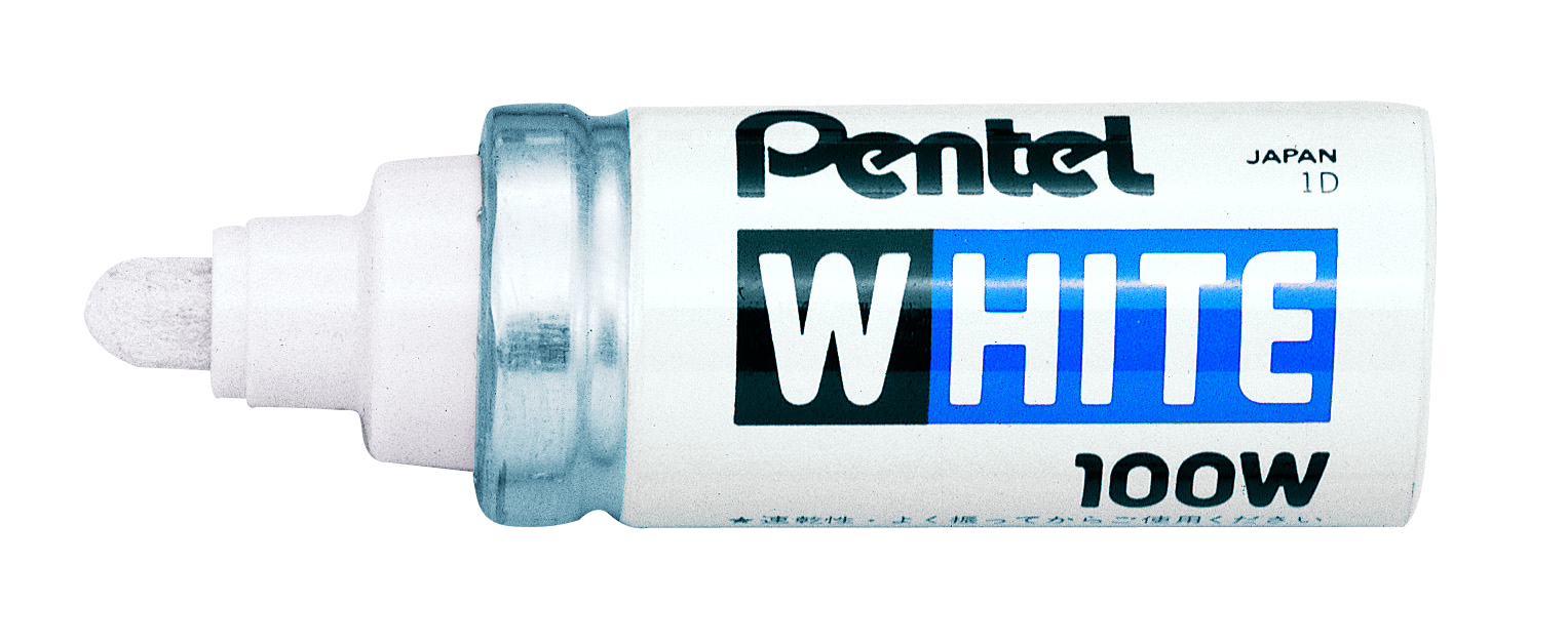 MARCADOR INDUSTRIAL BLANCO X100-W PENTEL 000606 P.G(PUNTA D'B
