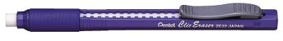 BORRADOR T/LAPIZ CLIP ERASER GRIP ZE22-V 205938 205945 PENTEL