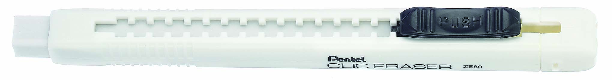 BORRADOR T/LAPIZ CLIC ERASER BCO  ZE80-W 029726 BORRADOR CUAD