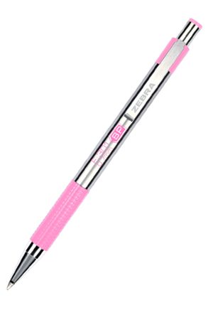 BOLIGRAFO P.F. F-301A ROSA  RT     ZEBRA 7001-06 612130 C/GRI