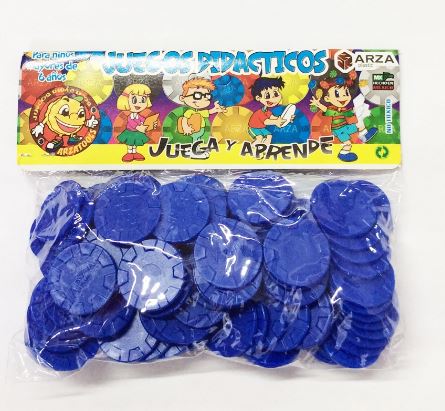 FICHA DIDACTICA AZUL     C/100      ARZA 338445 401262 ARZA P