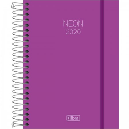 AGENDA 2020 ESPIRAL NEON ROXO    TILIBRA 141943 1DíA X PAG.SA