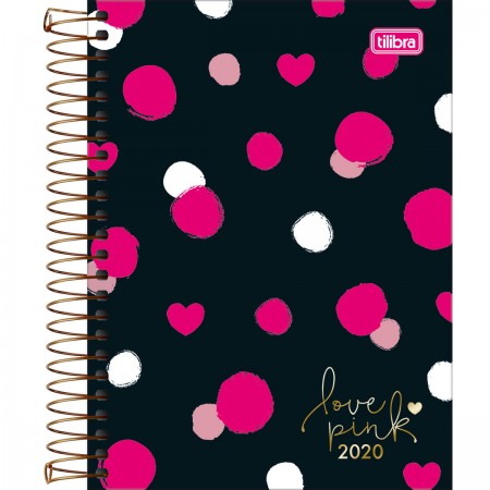 AGENDA 2020 ESPERAL LOVE PINK    TILIBRA 152253 4 DISEÑOS 1Dí
