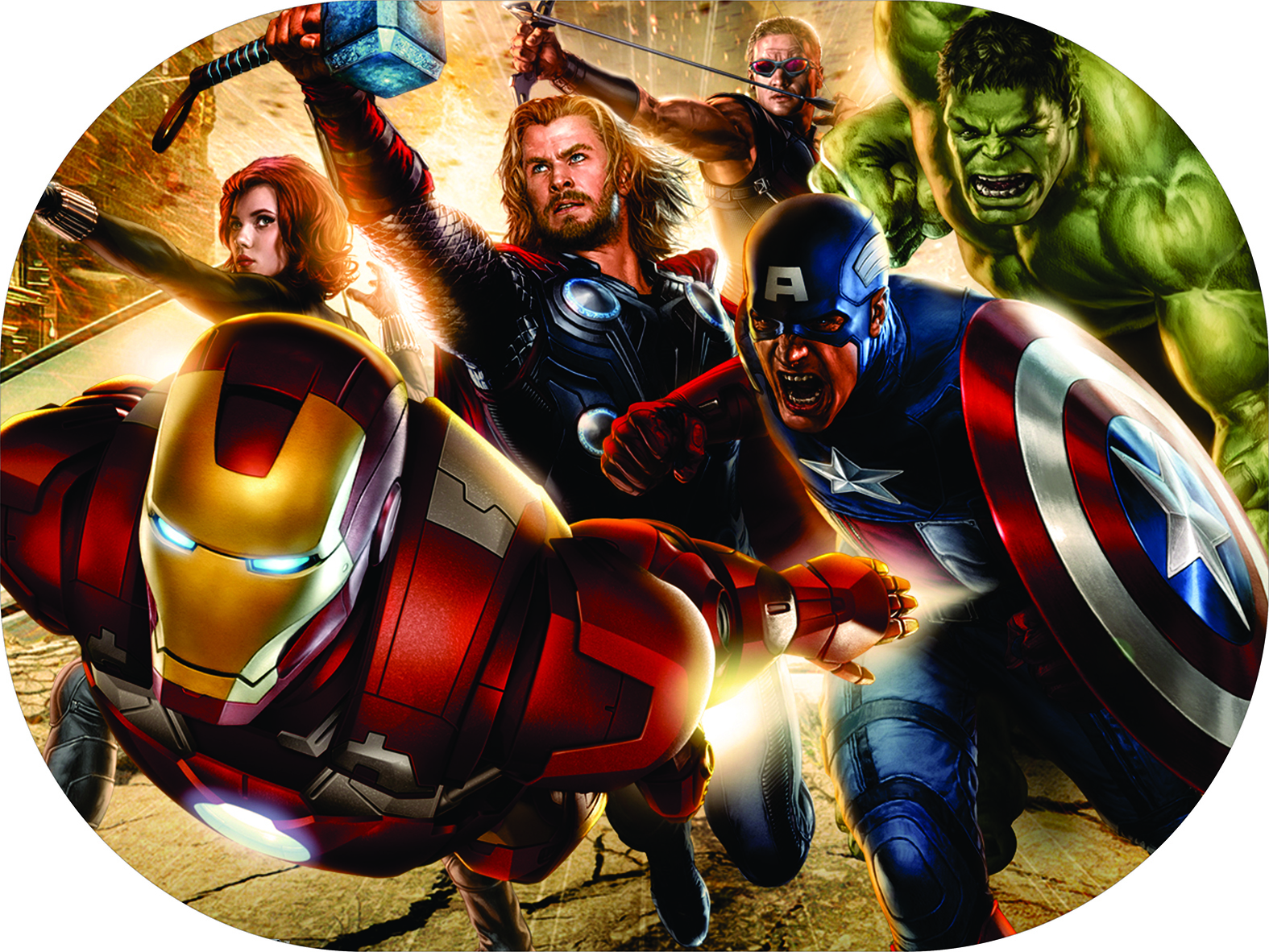 TAPETE PLAST. P/ALIMENTOS AVENGERS