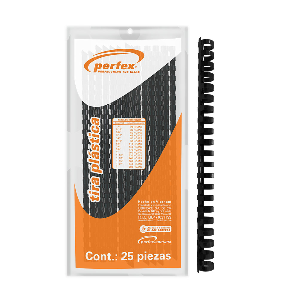 ARILLO PLAST. C/25 200H    1" NGO PERFEX