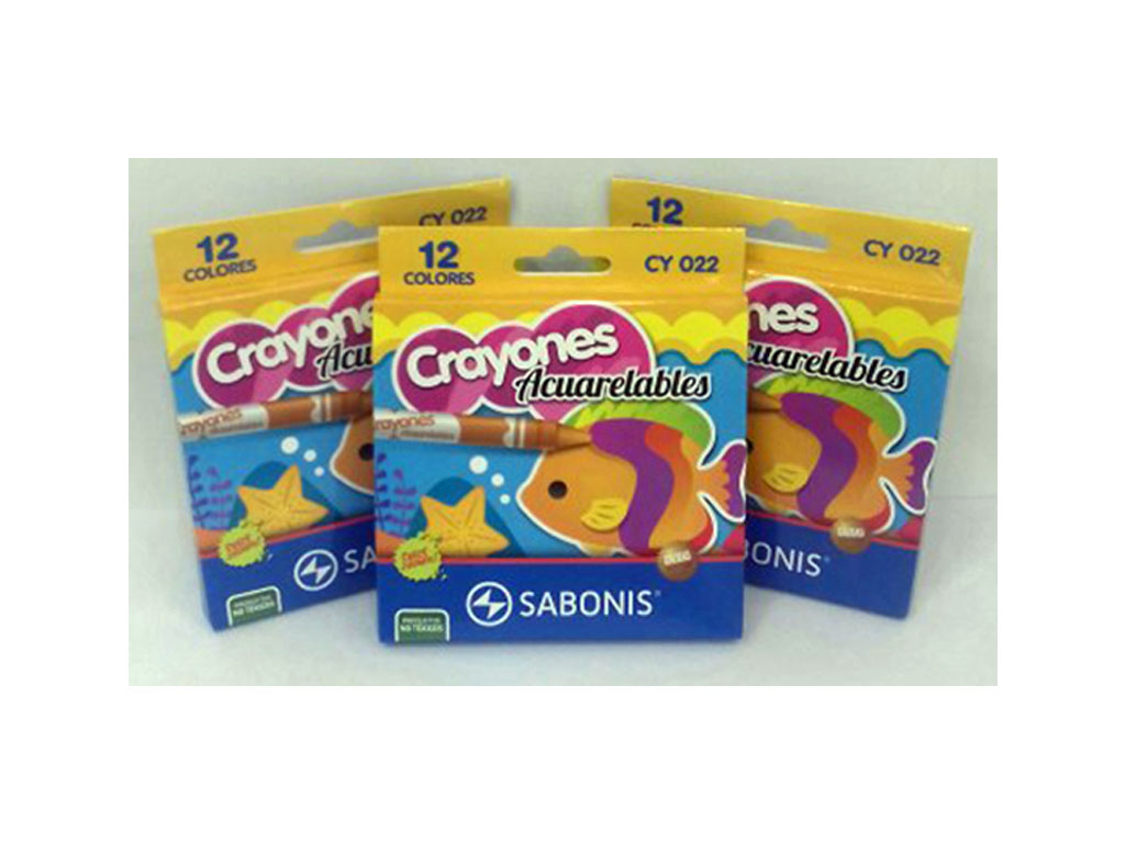 CRAYON STD C/12 COLORES SABONIS