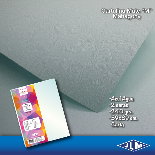 CARTULINA CTA MATE MAHAGONY AZL AG.C/100 200086 2051-50D JLM