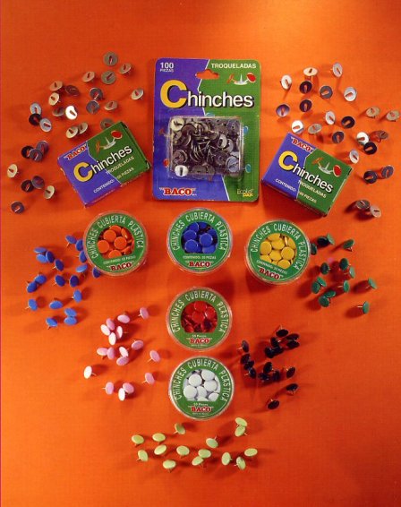 CHINCHETA AZUL CLARO    C/100       BACO