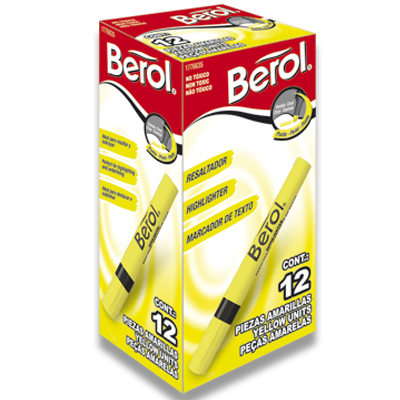 MARCATEXTO HIGHLIGHTER BEROL AMARILLO    002652 212101 177663