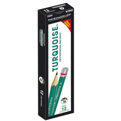 LAPIZ P/DIBUJO TURQUOISE 5B SUAVE  BEROL 600794 005667