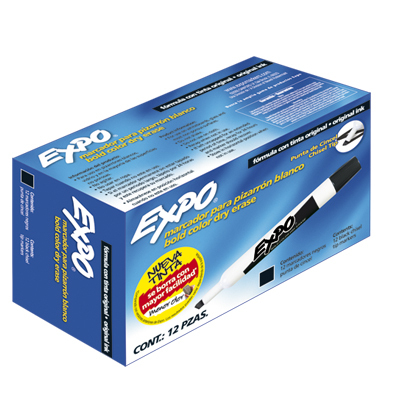 MARCADOR P/PIZARRON    NEGRO EXPO SANFOR 830011 1929201