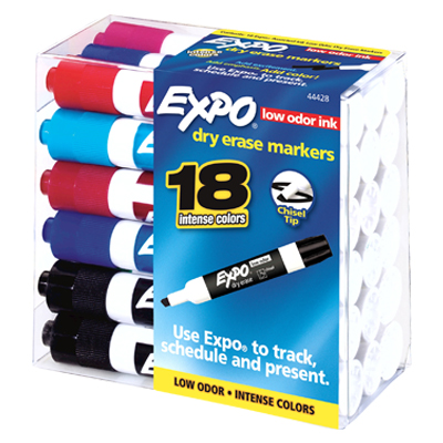 MARCADOR P/PIZARRON C/18 COL.INT.   EXPO 444287 1929205 SANFO