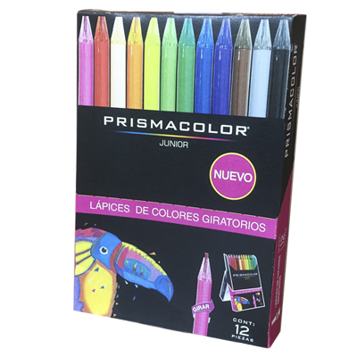 CRAYON GIRABLE C/12 COL.     PRISMACOLOR