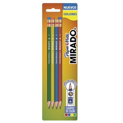 LAPIZ # 2   MIRADO COLORS JUNG.C/04 PAPE