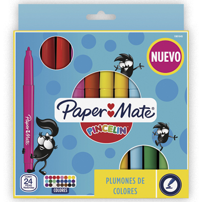 PLUMIN LAV. PINCELIN  C/24 CL. PAPER MAT 119697