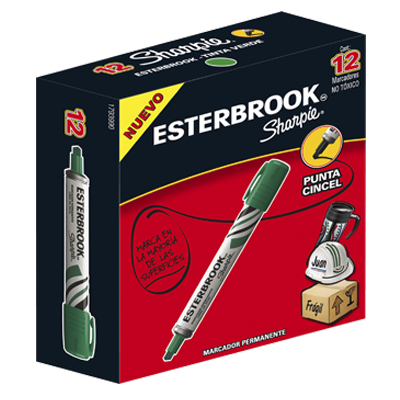 MARCADOR PERMANENTE ESTERBROOK VERDE 041790 605997 M12500