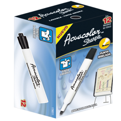 MARCADOR AGUA ACUACOLOR NEGRO      BEROL 607113 M13500119355