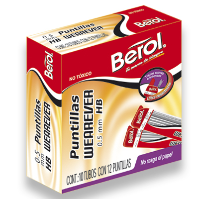 MINAS 0.5MM HB C/12             WEAREVER