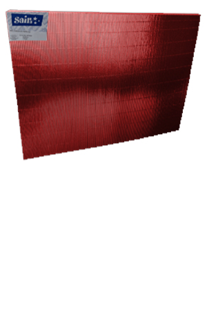 PAPEL CORRUGADO EXT.MET.ROJO  C/10